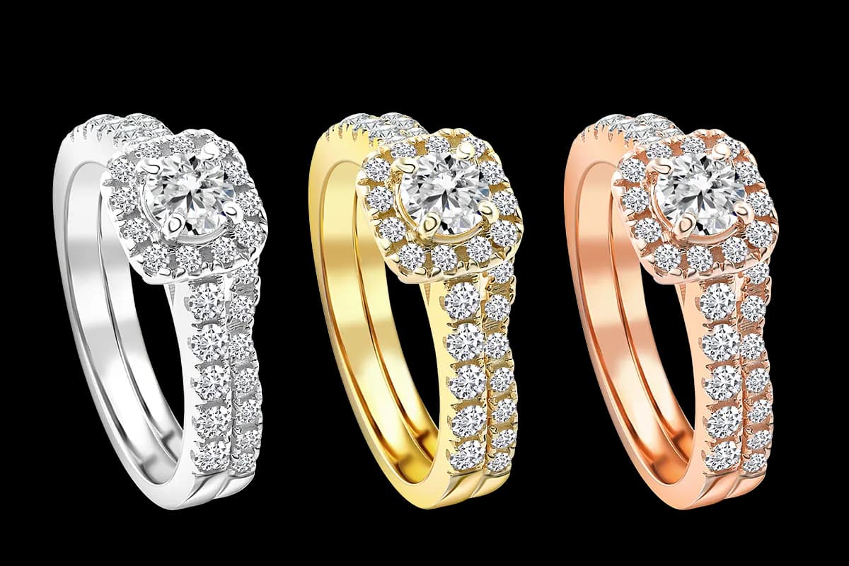 Jewelry metal after professional recoloring