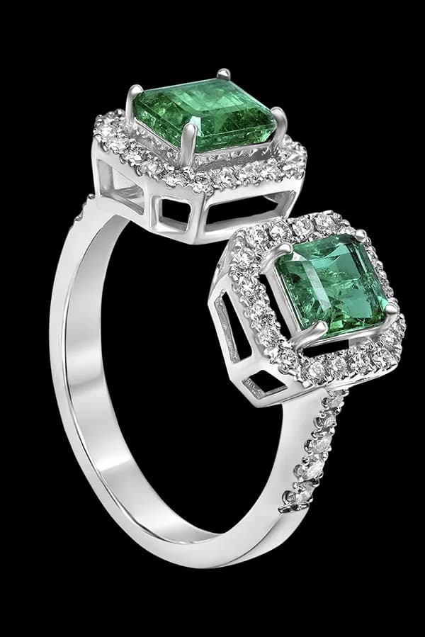 Jewelry product photograph after professional retouching