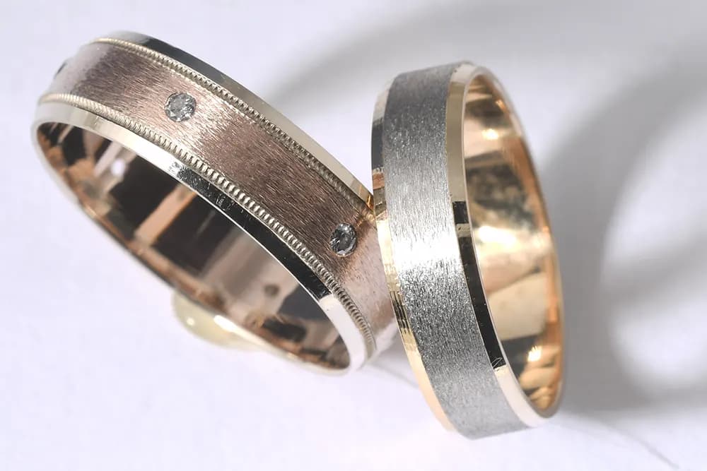 Jewelry metal before professional smoothening