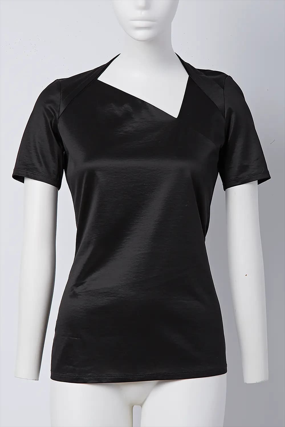 Ghost mannequin apparel image before professional retouching