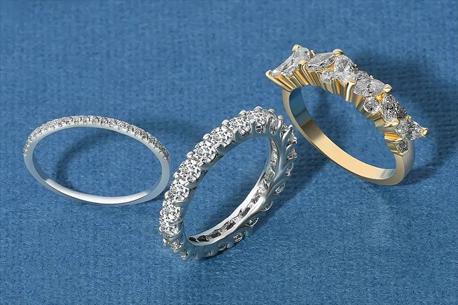 Jewelry image after professional retouching